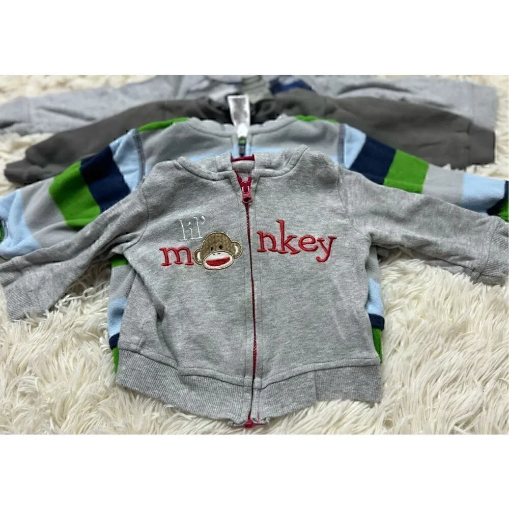 5 piece Baby Boys Size 3-6 month toddler sweaters and thermal bundle by Carters